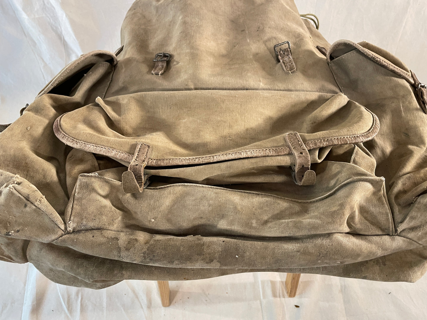 Vintage 1930s Bergans of Norway Leather/Canvas Frame Rucksack - FANTASTIC condition!