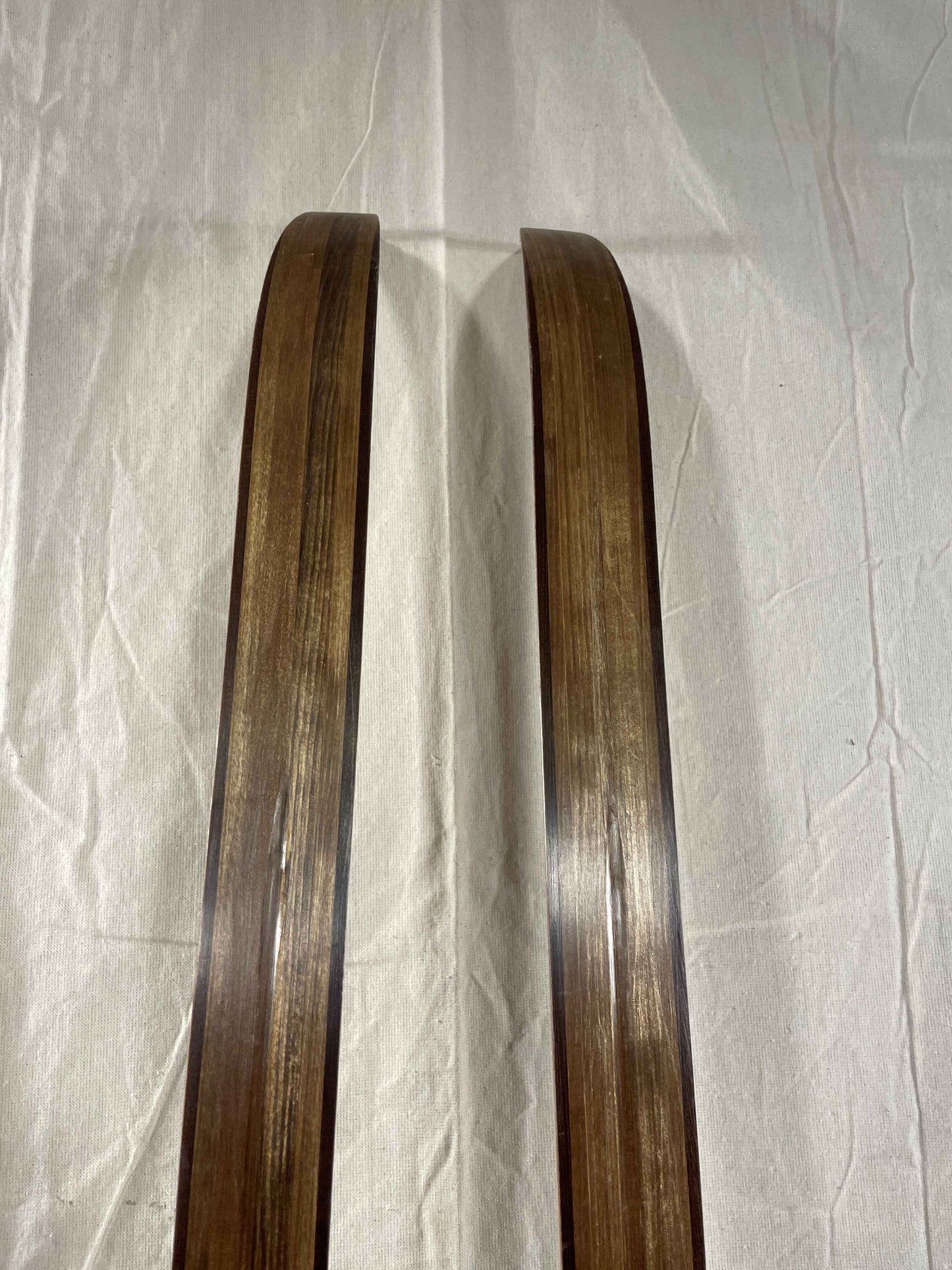 210cm Blå-Skia Wood Nordic Racing Skis - Low-Maintenance Base - Completely Restored - Ready for Snow!