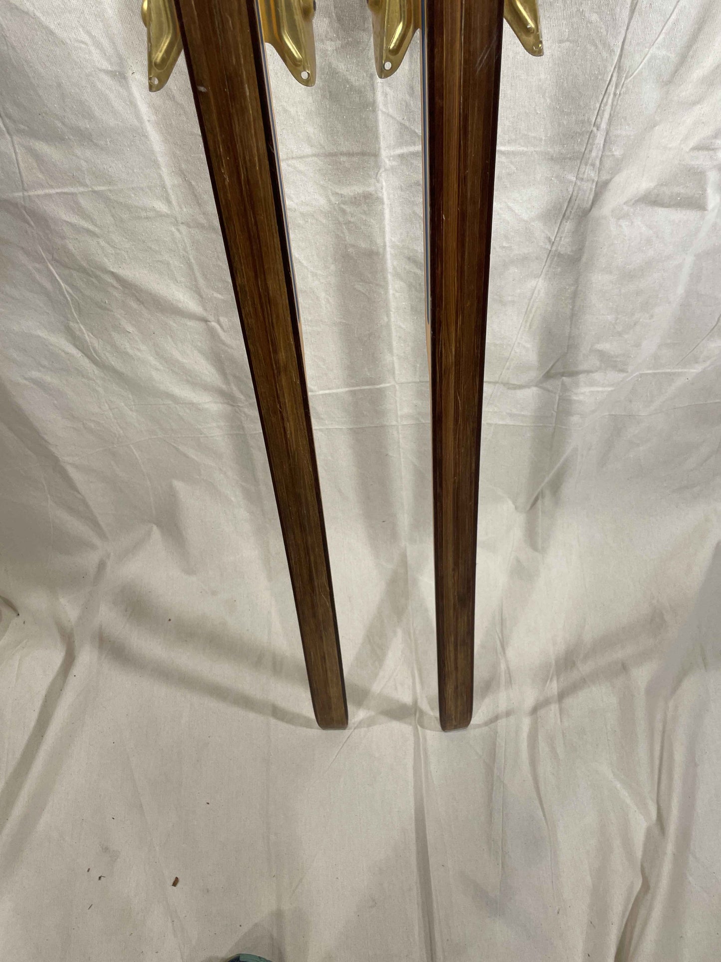 210cm Blå-Skia Wood Nordic Racing Skis - Low-Maintenance Base - Completely Restored - Ready for Snow!