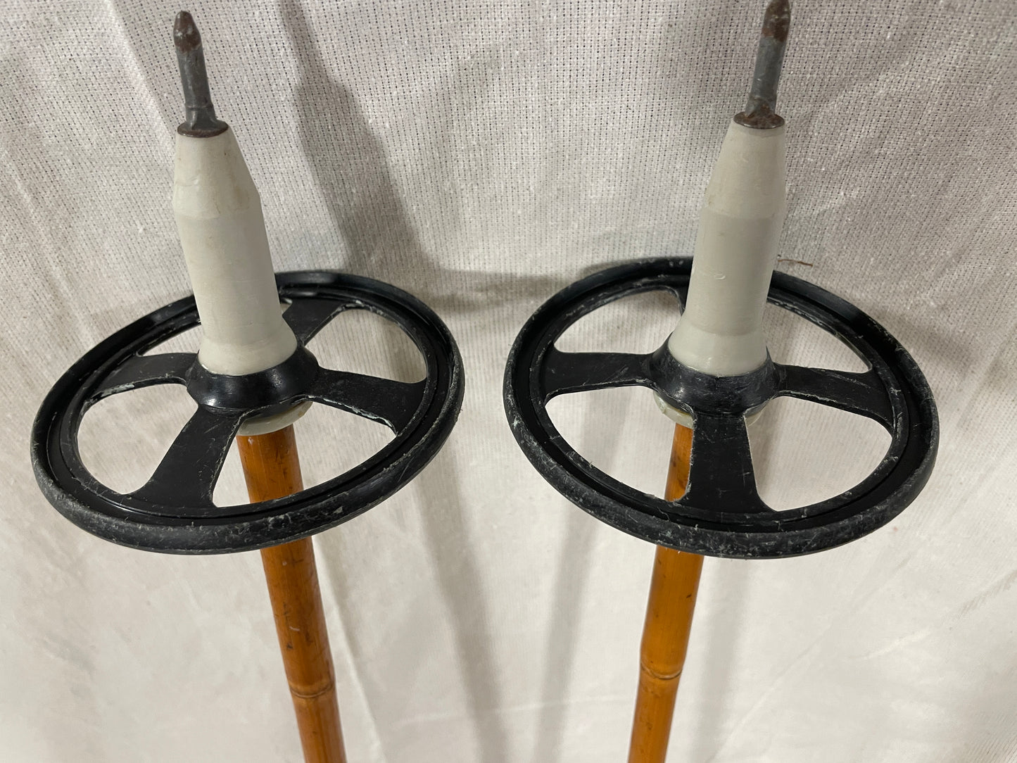 110cm Sigmund Ruud Bamboo Cross-Country Ski Poles - late 1960s
