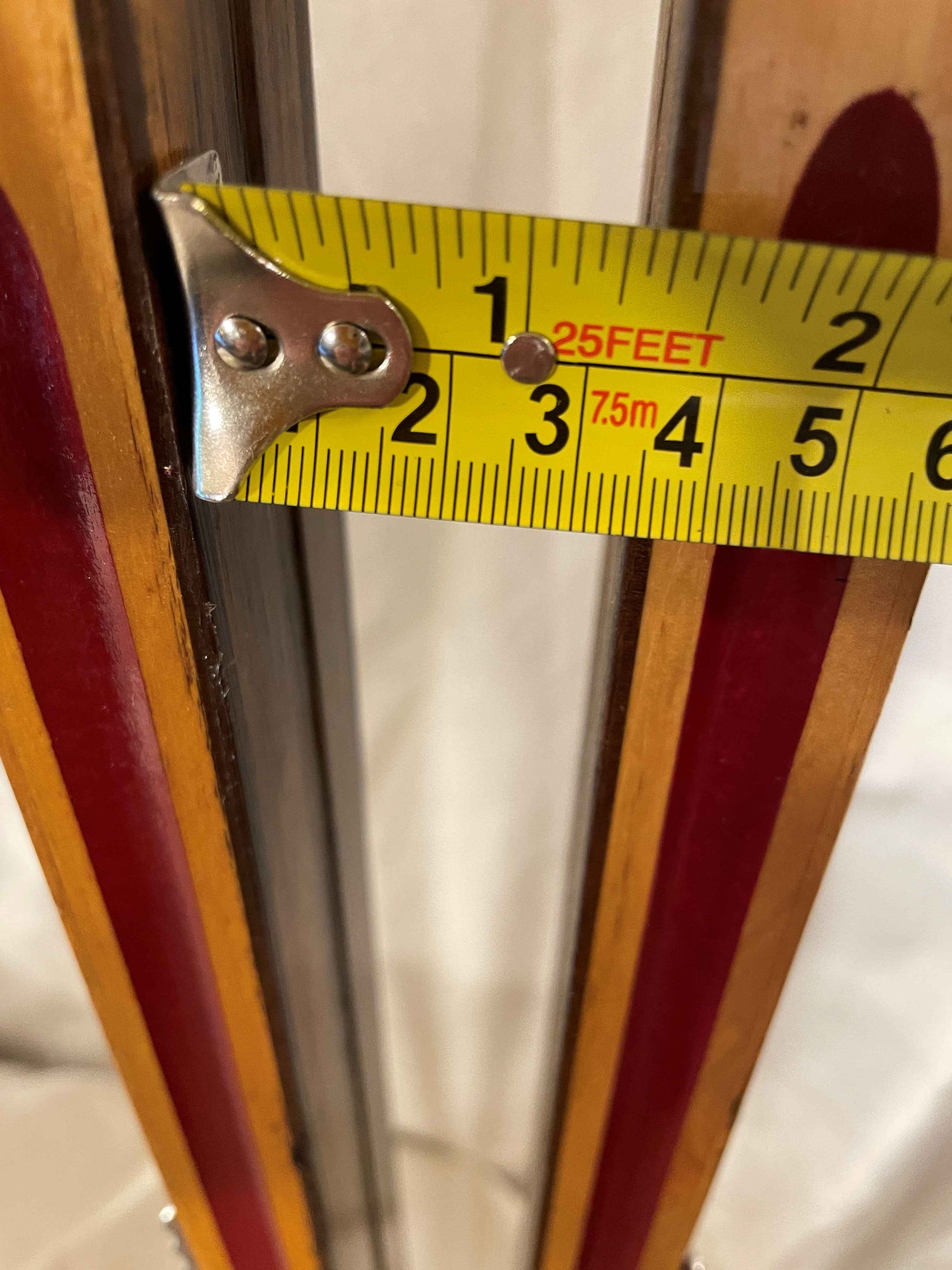 210cm Madshus "Langrenn" 1970s Wood Cross-Country Racing Skis - Beautifully Preserved - Refinished Bases