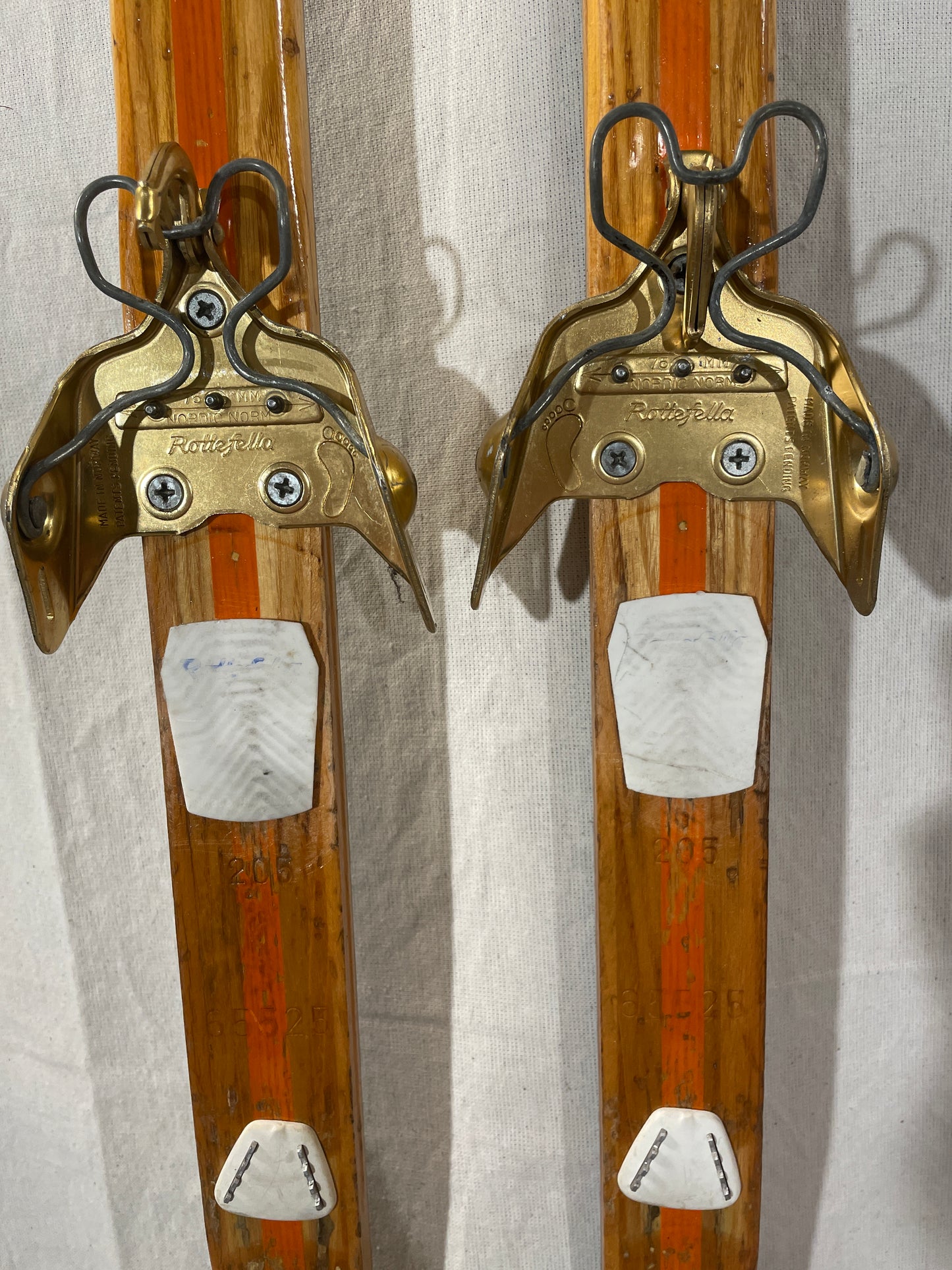 BARGAIN BIN!!! - 205cm Eggen 1970s "Type 2" Wood Cross-Country Racing Skis - Affordable SPEED!!!
