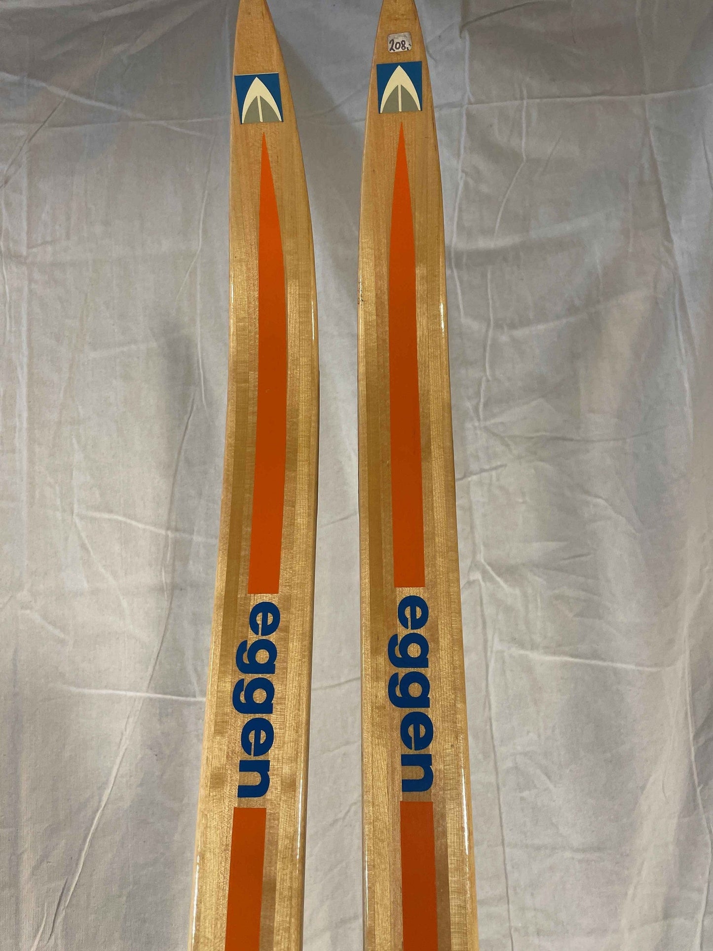 210cm Eggen Vintage Cross-Country Racing Skis - NOS - NEVER USED! Rare Birch Base - FREE SHIPPING IN USA