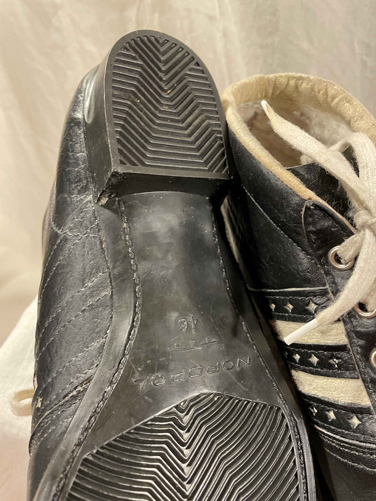 Size 46 (US Men's 12) Jette of Norway 75mm Cross-Country Ski Boots - Great Shape! Early 70s