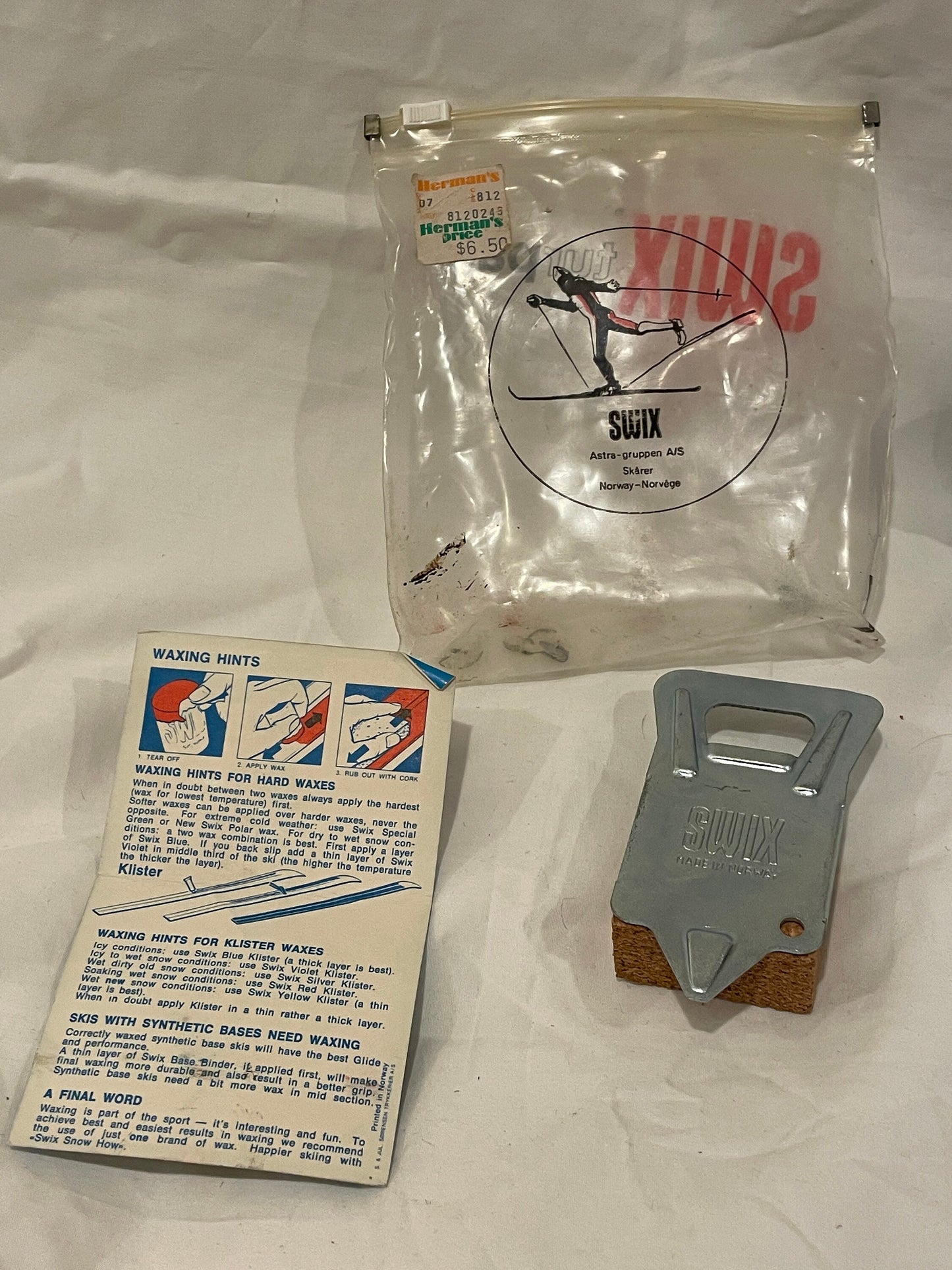 Swix Tur Pack Vintage Cross-Country Ski Wax Kit - UNUSED!!