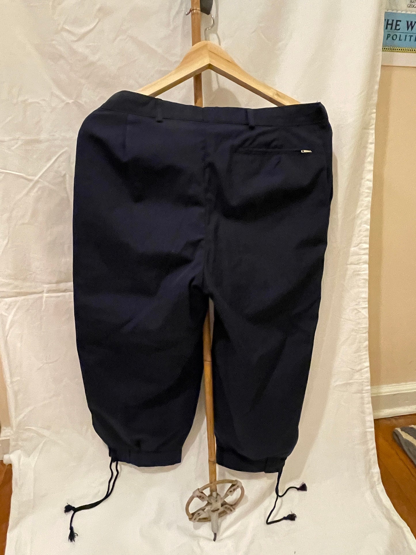 Size 30/32 - Cross-Country Skiing Knicker Pants - Fresh off the Plane from Norway - Blue Cotton/Poly Blend
