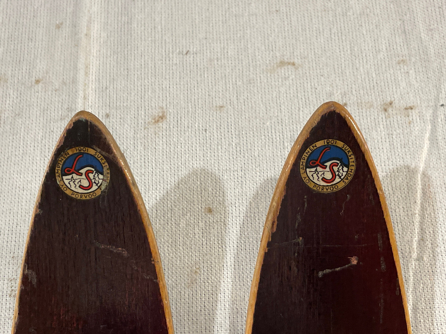 195cm Lampinen FINLAND "Kilpa 5" Wood Cross-Country Racing Skis - Great Shape!