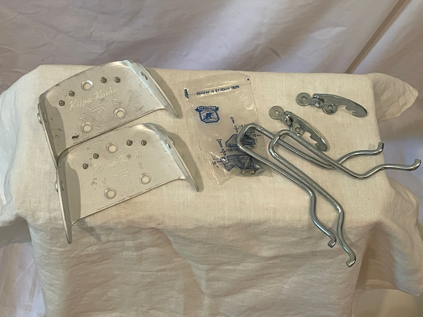 Vintage Karhu of Finland 4-Pin Cross-Country Ski Racing Bindings - RARE RARE RARE