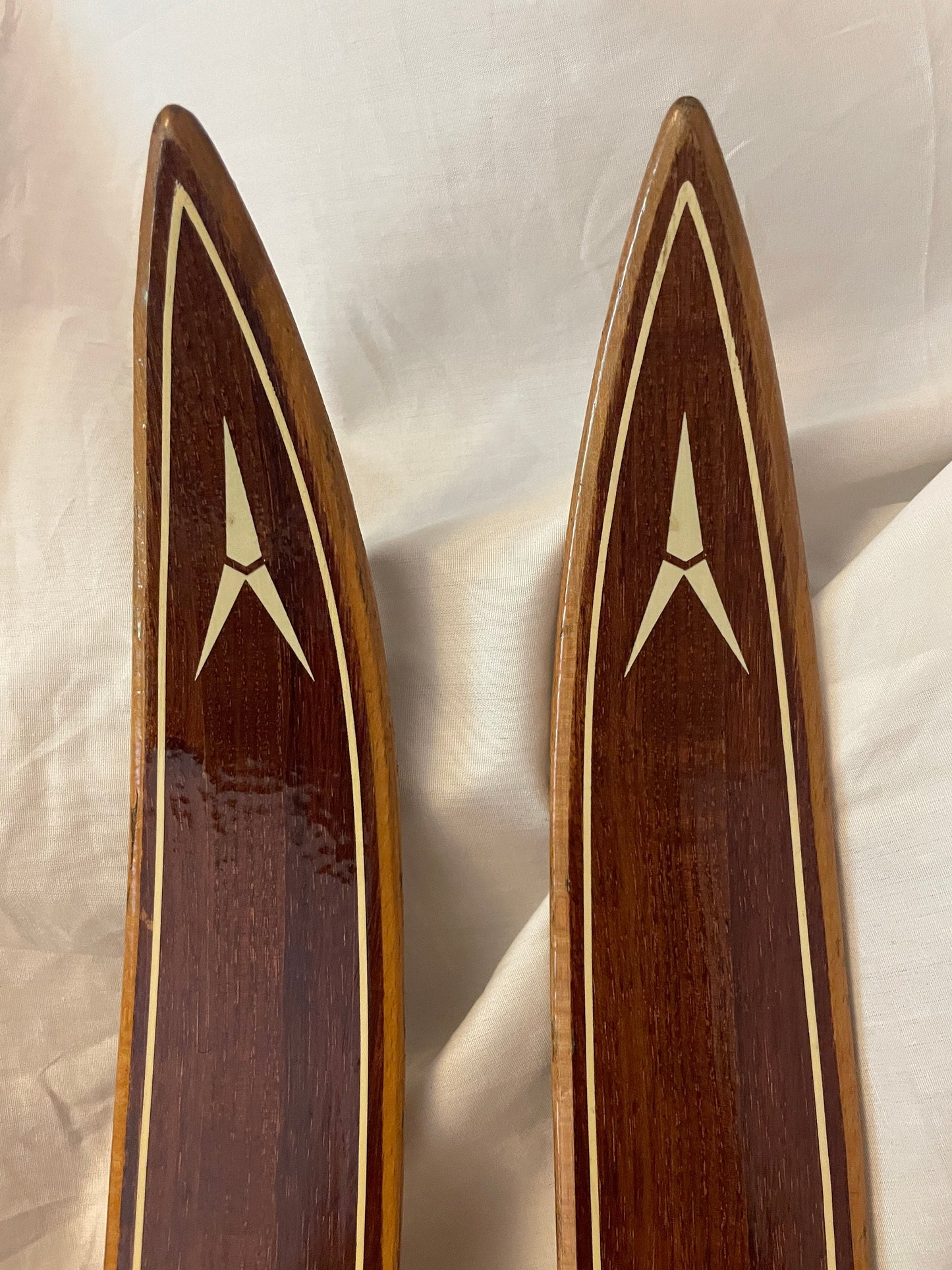 195cm Askjem "Elite" Early 1970s Wood Cross-Country Skis - The Smell of Fresh PINE TAR!!!