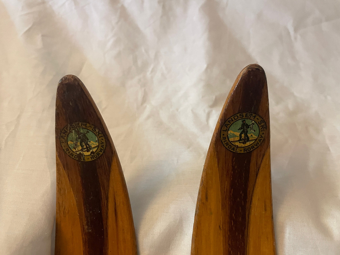 210cm Landsem Early 1960s Wood Cross-Country Racing Skis - Norway - History to the MAX!