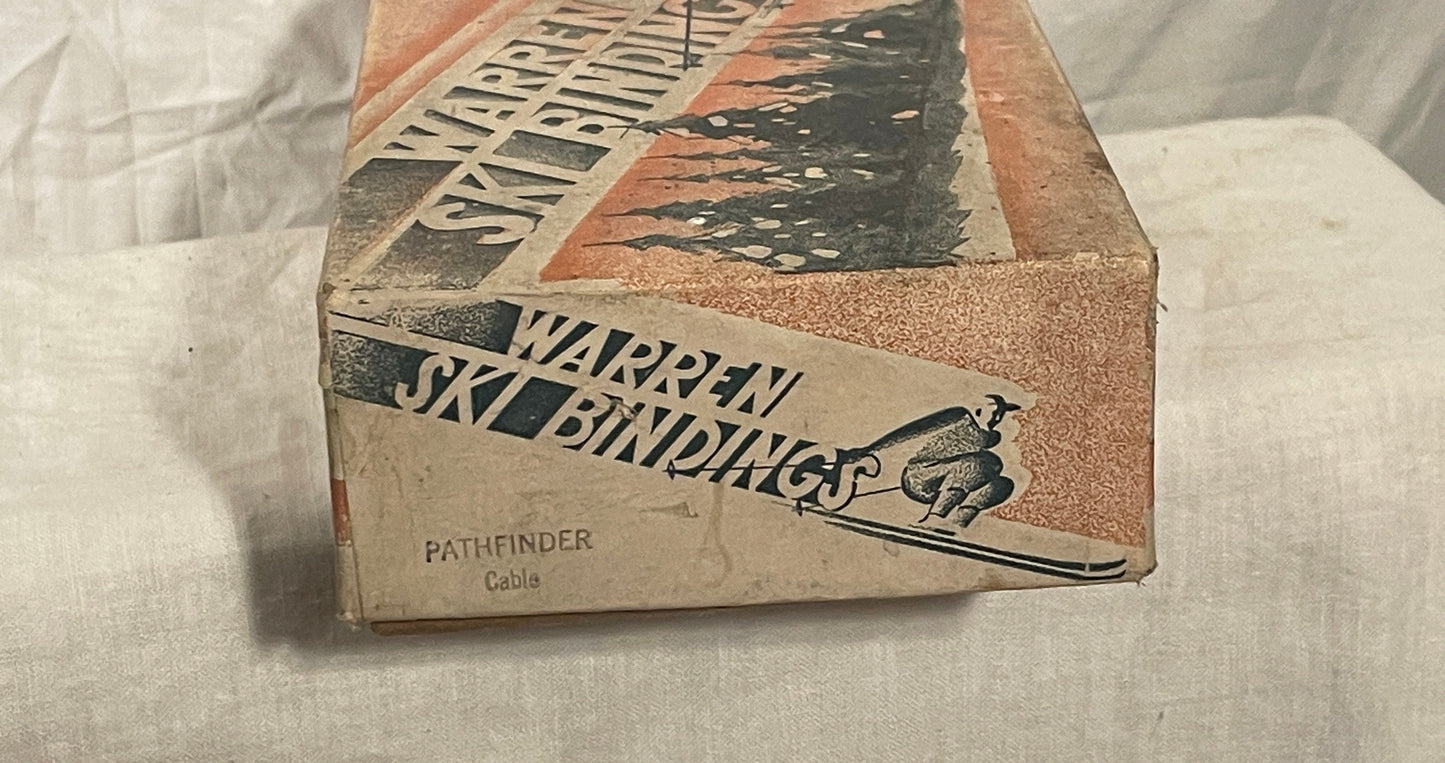 Vintage Downhill Ski Binding - 1950s - Warren Belting Company Worcester MA - UNUSED!!!