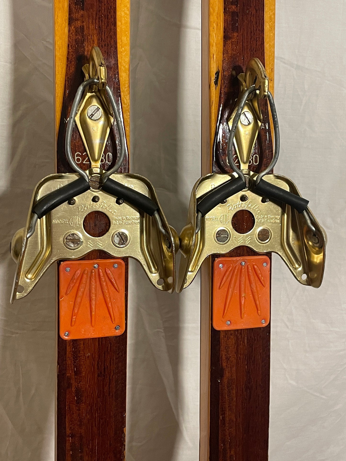 210cm Sigmund Ruud Wood Cross-Country Skis - NORWAY - Beautifully Refinished!