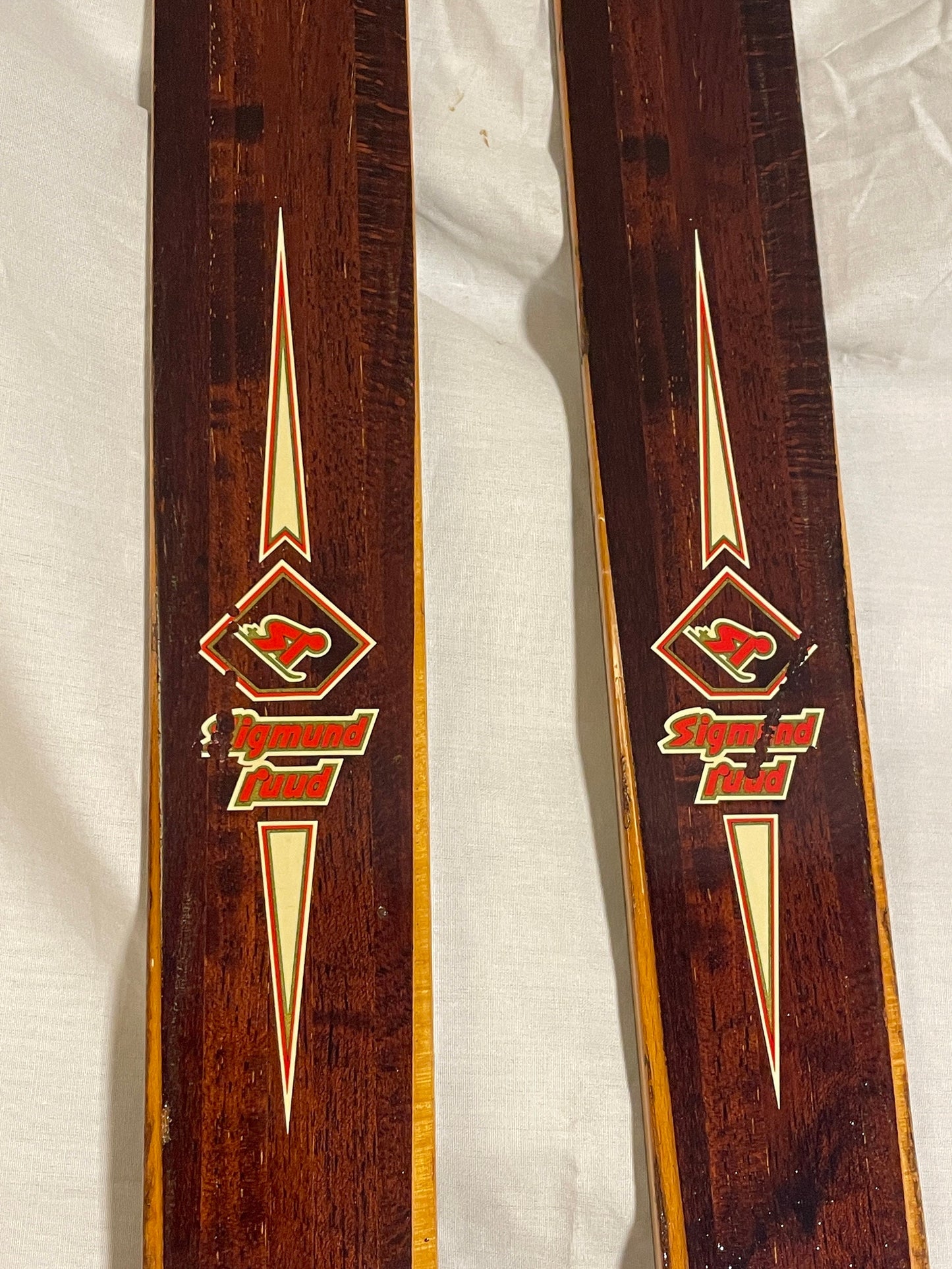 210cm Sigmund Ruud Wood Cross-Country Skis - NORWAY - Beautifully Refinished!