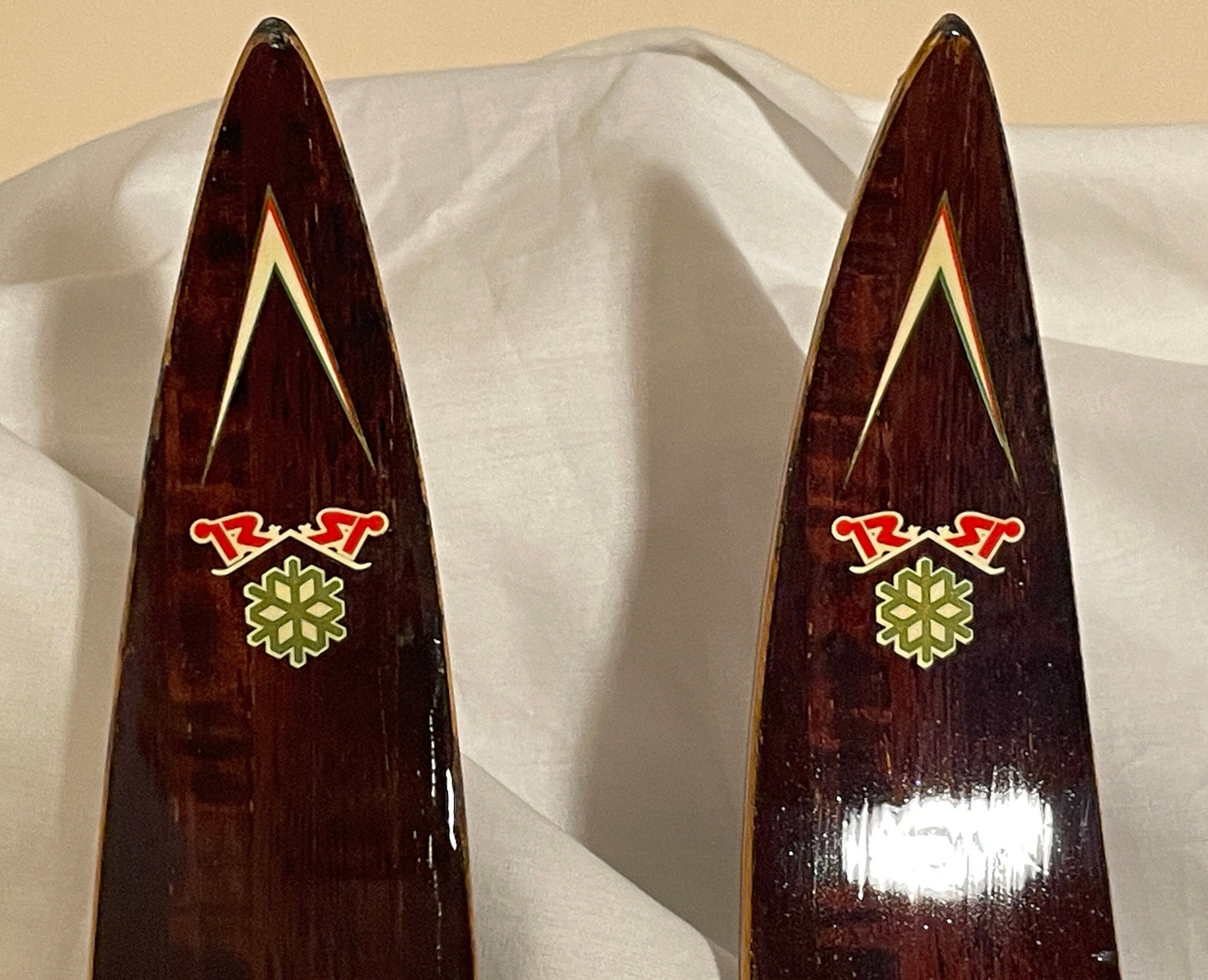 210cm Sigmund Ruud Wood Cross-Country Skis - NORWAY - Beautifully Refinished!
