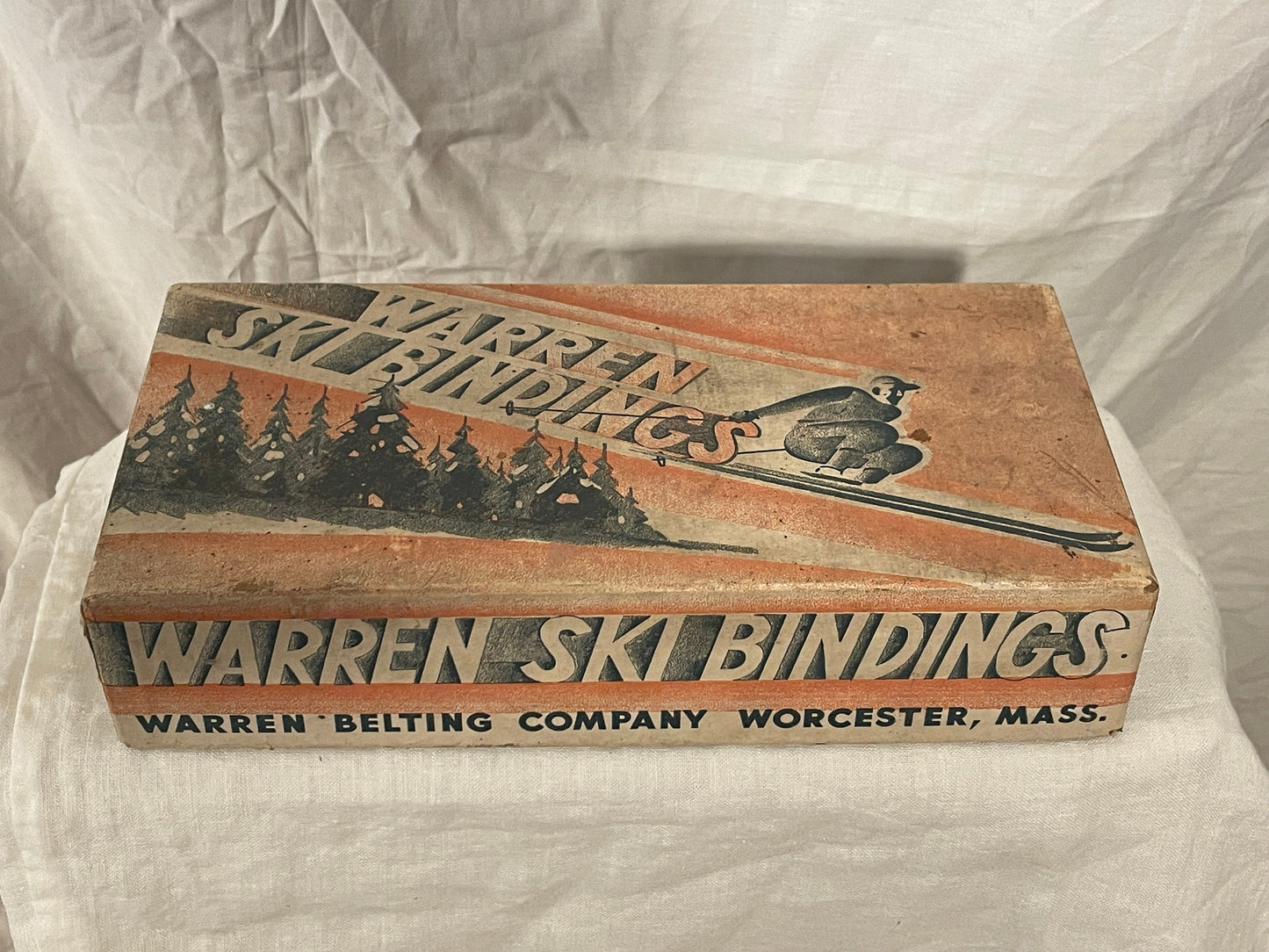 Vintage Downhill Ski Binding - 1950s - Warren Belting Company Worcester MA - UNUSED!!!