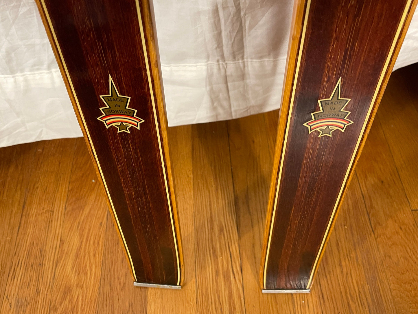 205cm Askjem "Kurant Tur Ski" Wood Cross-Country Touring Skis - 1960s