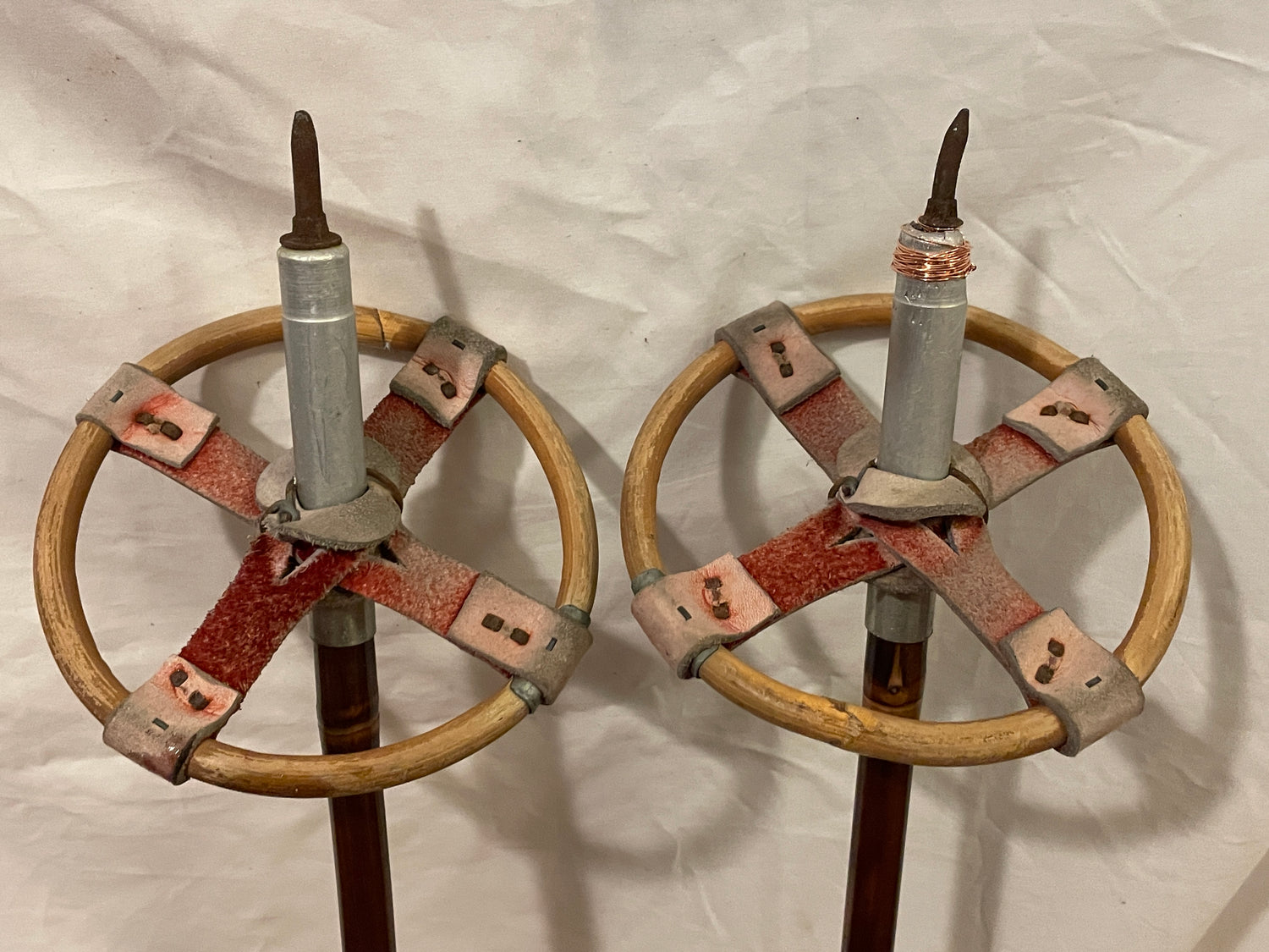 Bamboo / Leather Baskets