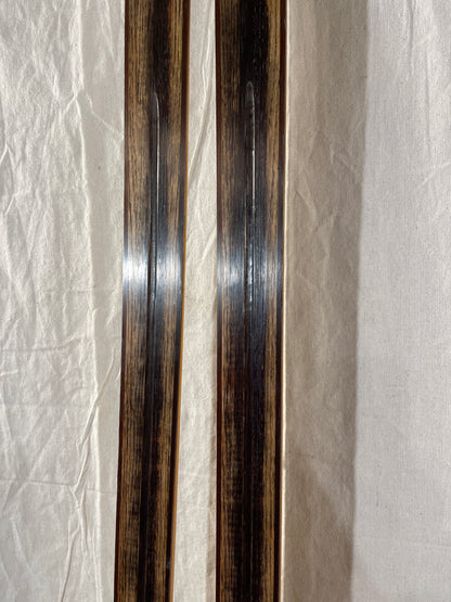 215cm Eggen "Green Stripe" Early 1970s Wood Cross-Country Touring Skis