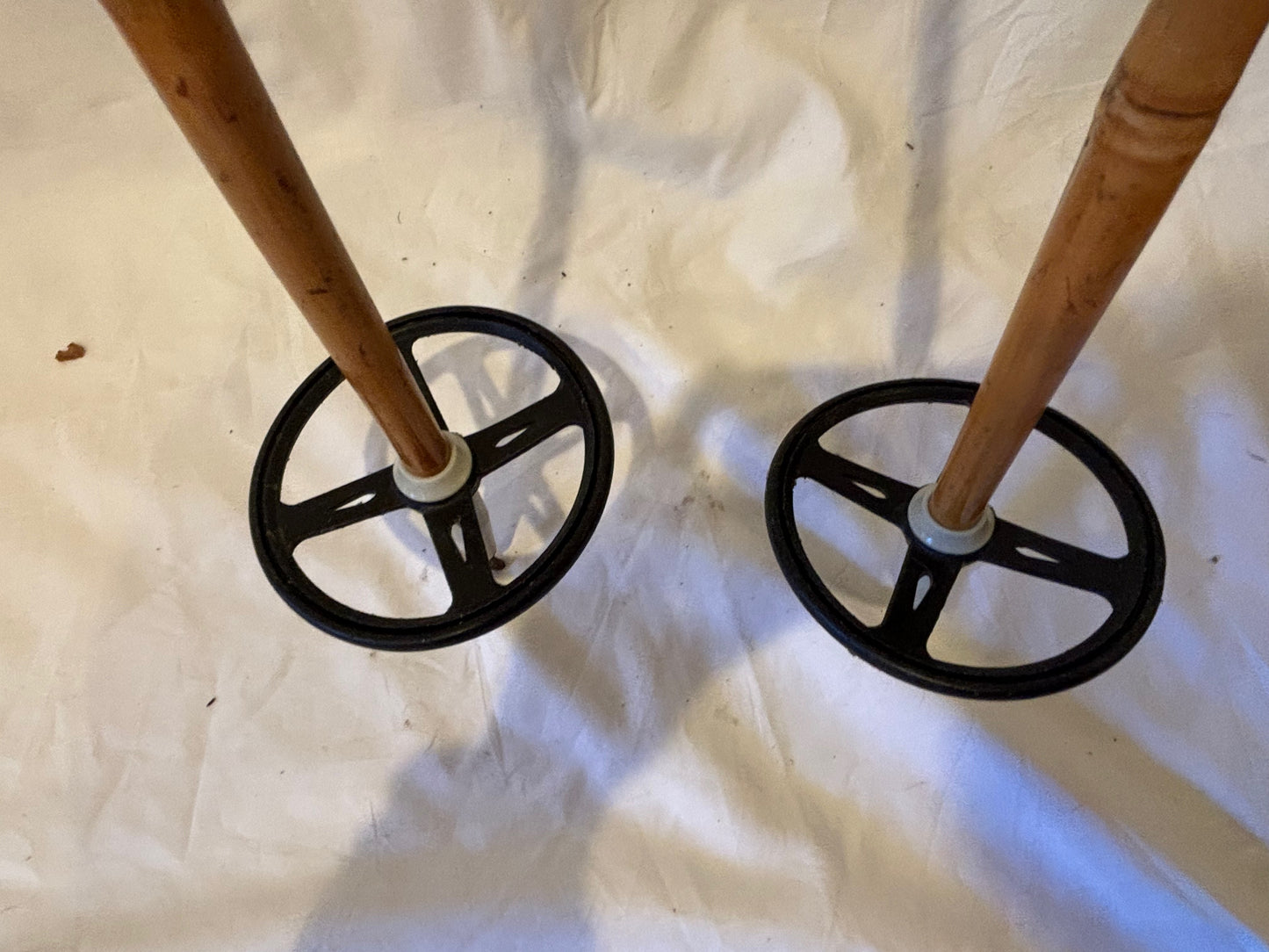 135cm Liljedahl Bamboo Cross-Country Racing Poles - 1960s - VM Staven