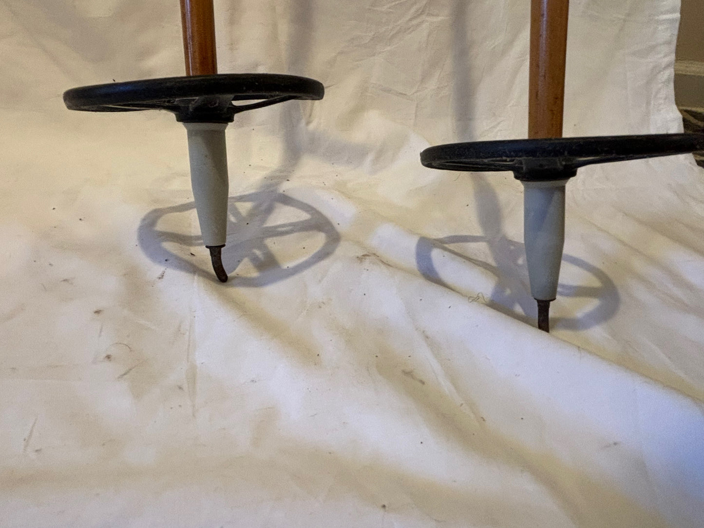 135cm Liljedahl Bamboo Cross-Country Racing Poles - 1960s - VM Staven