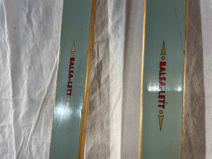 215cm Toppen Hallgeir Brenden "Balsa-Lett" Wood Cross-Country Racing Skis - RARE - 1960s