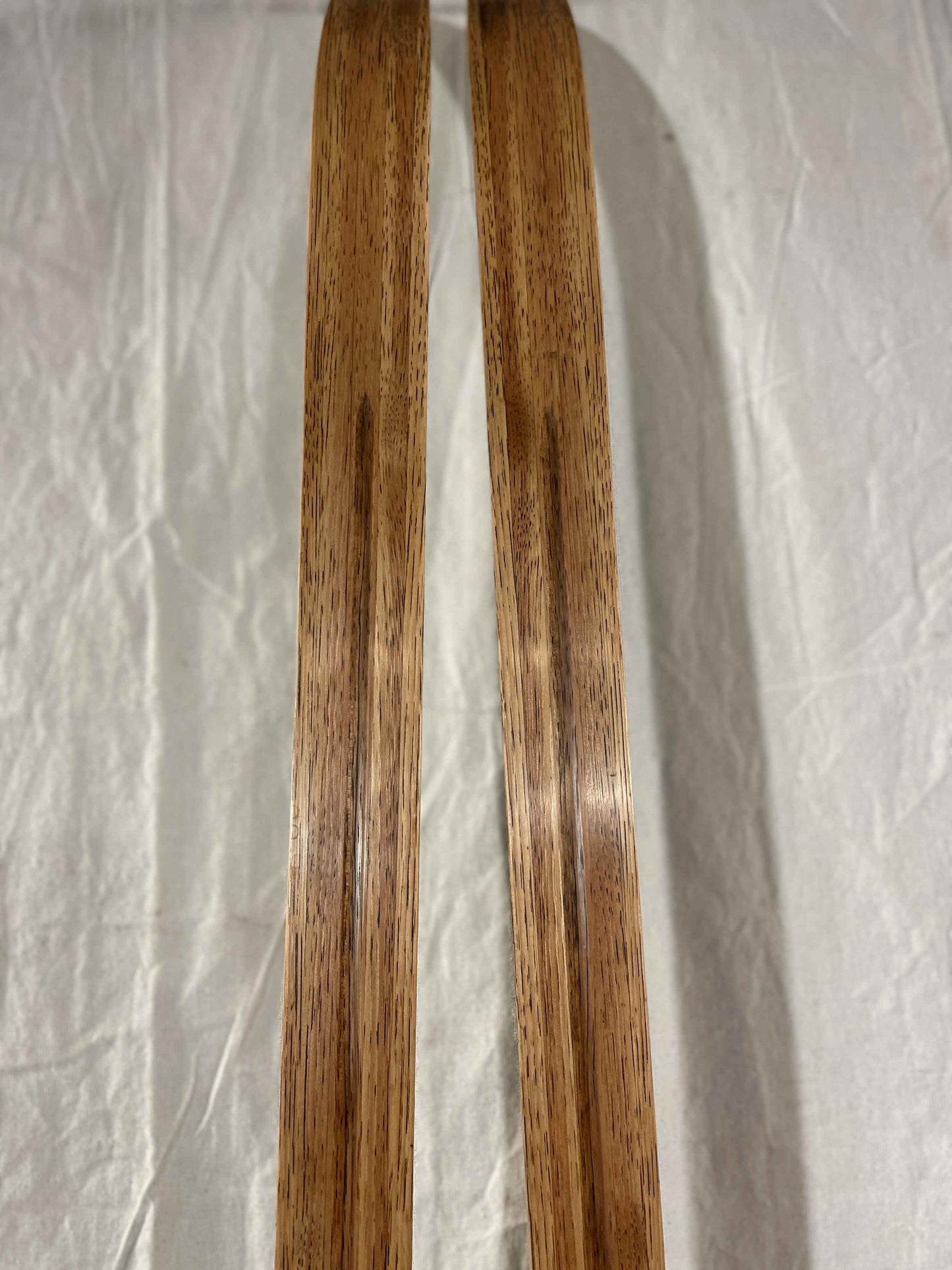 215cm Toppen Hallgeir Brenden "Balsa-Lett" Wood Cross-Country Racing Skis - RARE - 1960s