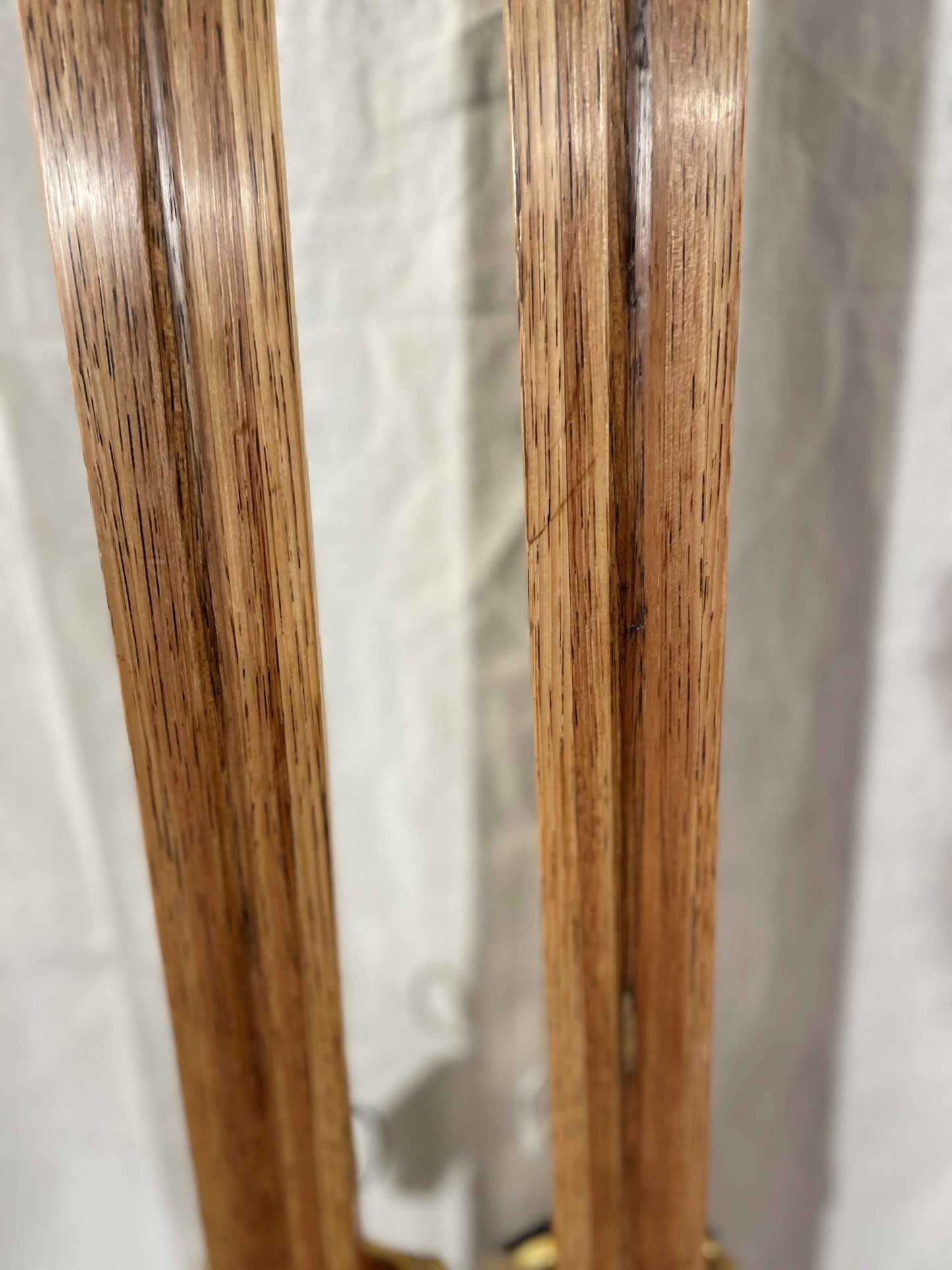 215cm Toppen Hallgeir Brenden "Balsa-Lett" Wood Cross-Country Racing Skis - RARE - 1960s