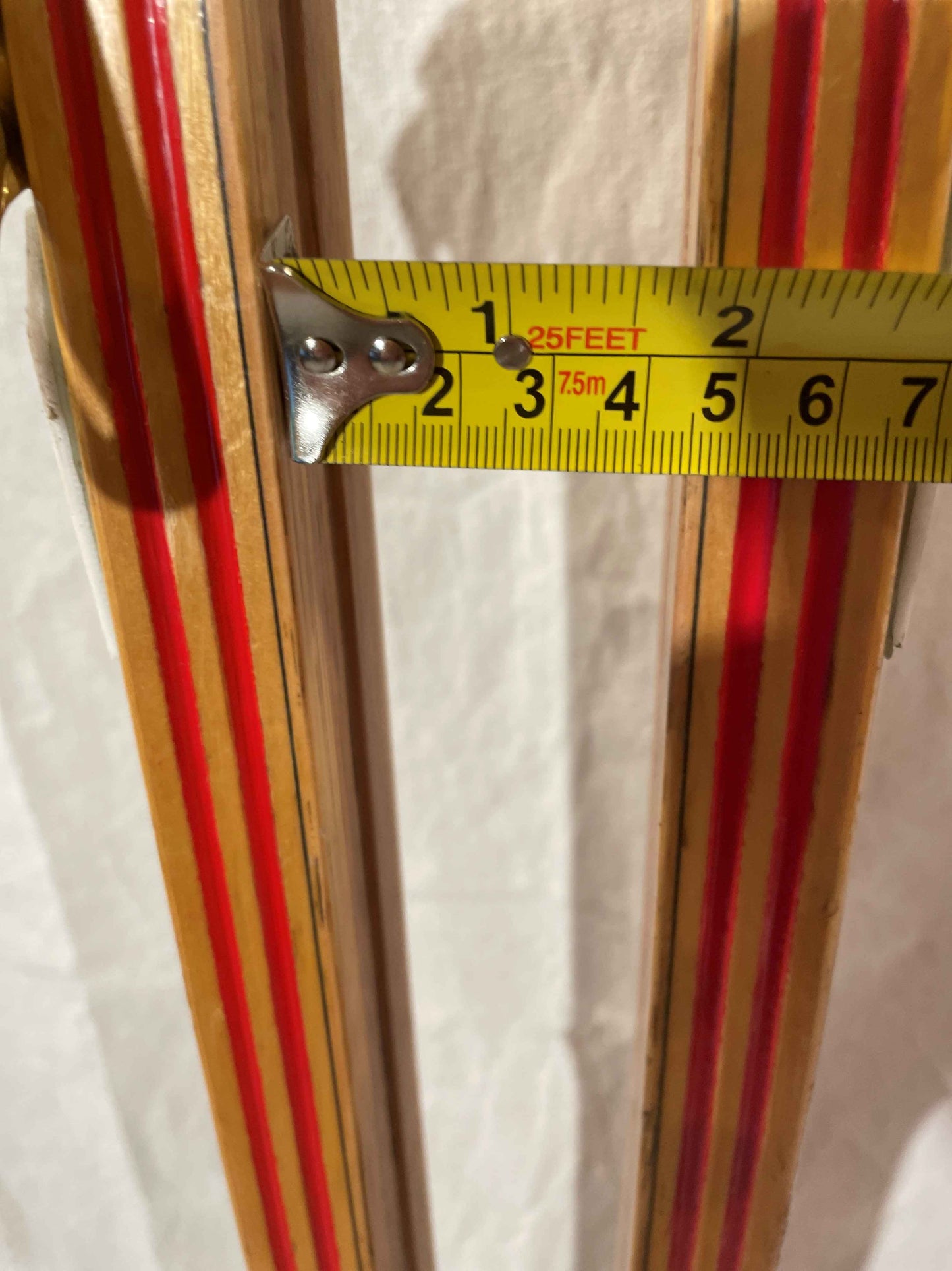 215cm Toppen Hallgeir Brenden "Balsa-Lett" Wood Cross-Country Racing Skis - RARE - 1960s