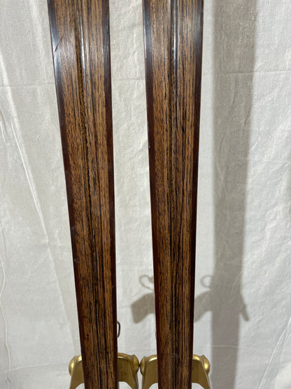 200cm Blå Skia Wood Nordic Racing Skis - Hickory Base - Completely Restored - Originally Sold by Eldar Hagen Oslo