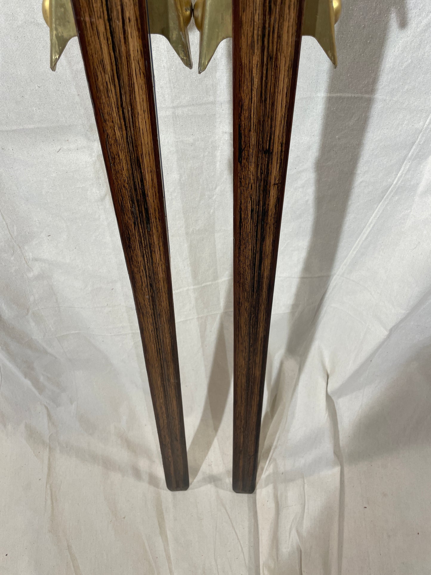 200cm Blå Skia Wood Nordic Racing Skis - Hickory Base - Completely Restored - Originally Sold by Eldar Hagen Oslo