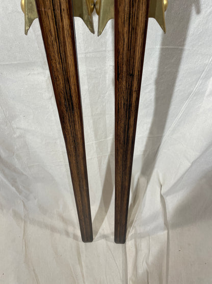 200cm Blå Skia Wood Nordic Racing Skis - Hickory Base - Completely Restored - Originally Sold by Eldar Hagen Oslo