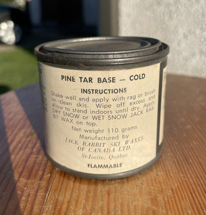 Jack Rabbit Pine Tar for Wood Skis - Full Can