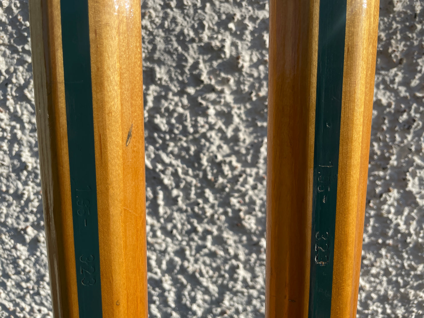 195cm Blå-Skia Wood Nordic Racing Skis - Hickory Base - Beautiful Condition!
