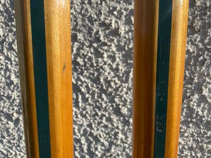 195cm Blå-Skia Wood Nordic Racing Skis - Hickory Base - Beautiful Condition!