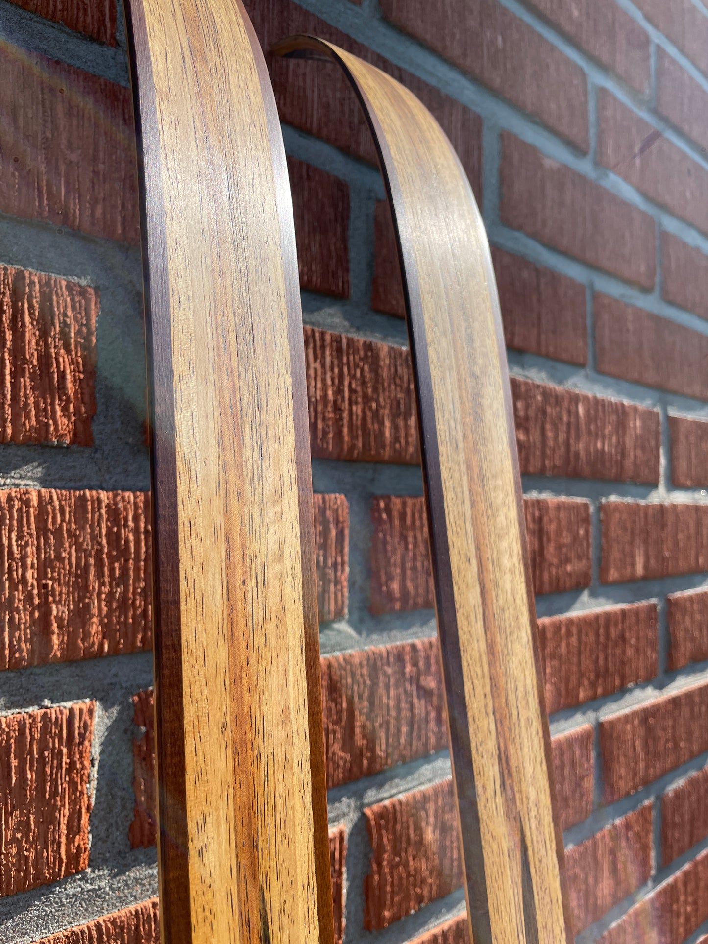 215cm Blå-Skia Wood "Tur-Langrenn" Light Touring Cross-Country Skis - Early 70s - TIMEPIECE!!!!