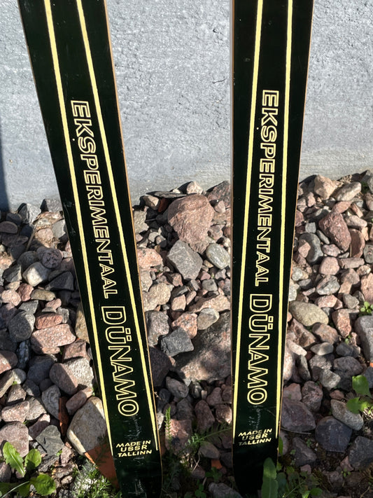 200cm Tallinn "Eksperimentaal Dünamo" 1970s Wood Cross-Country Skis - from USSR!!!