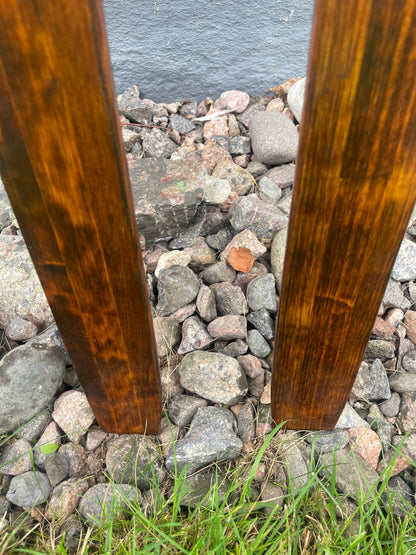 190cm Karhu "Lumi" Wood Cross Country Skis - Skillfully Repaired - Beautiful!!!