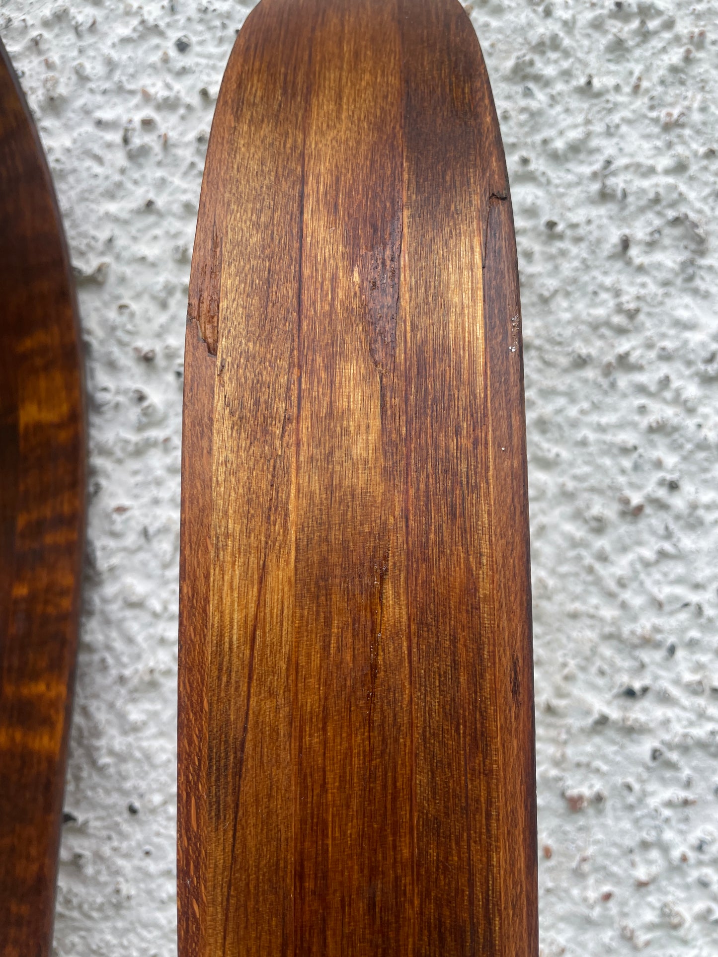 190cm Karhu "Lumi" Wood Cross Country Skis - Skillfully Repaired - Beautiful!!!