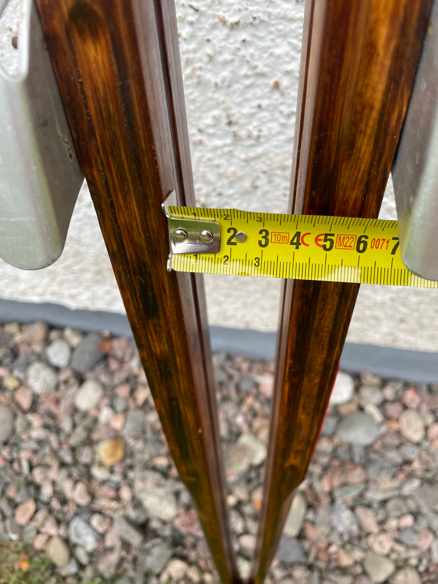 190cm Karhu "Lumi" Wood Cross Country Skis - Skillfully Repaired - Beautiful!!!