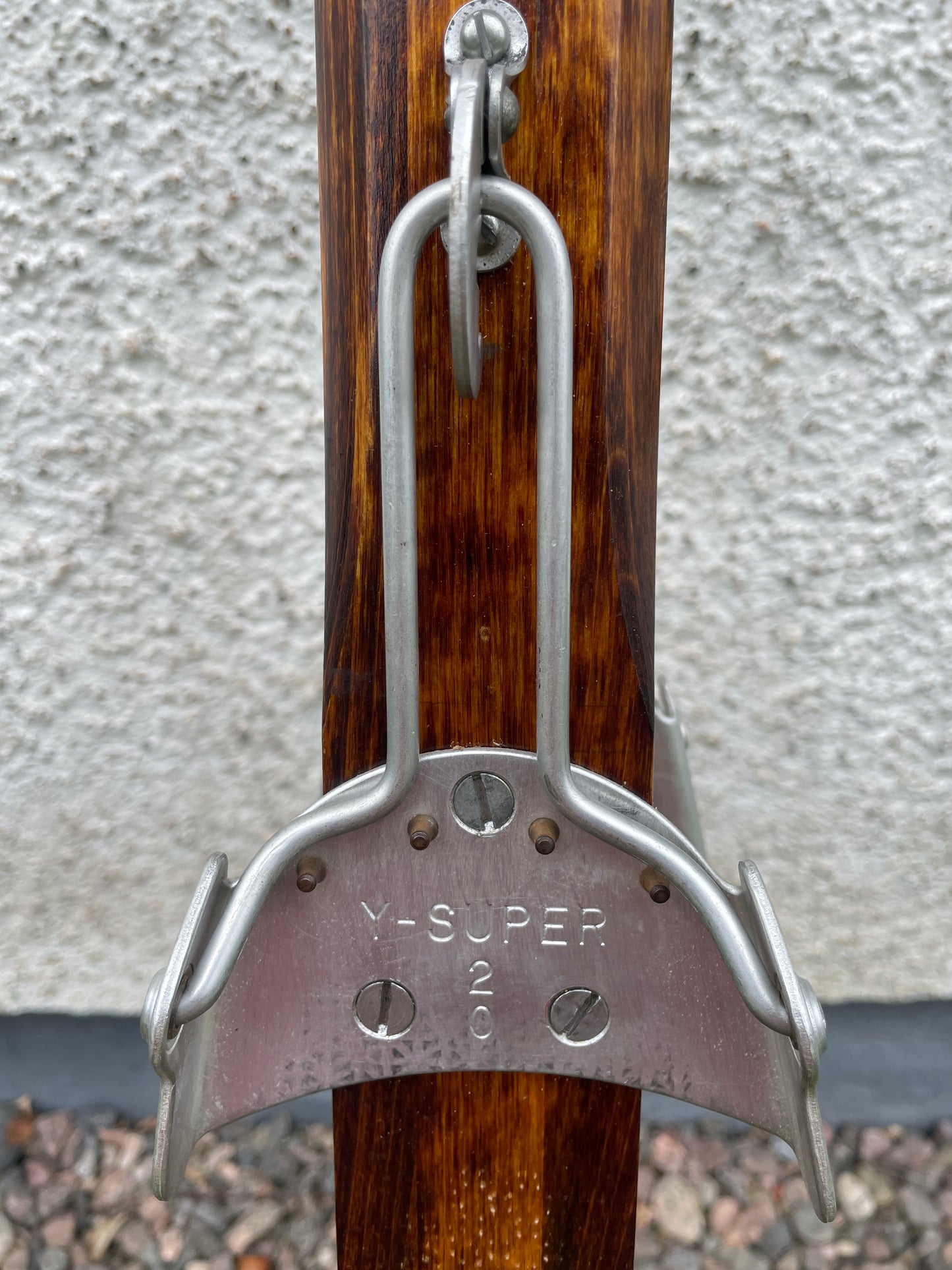 190cm Karhu "Lumi" Wood Cross Country Skis - Skillfully Repaired - Beautiful!!!