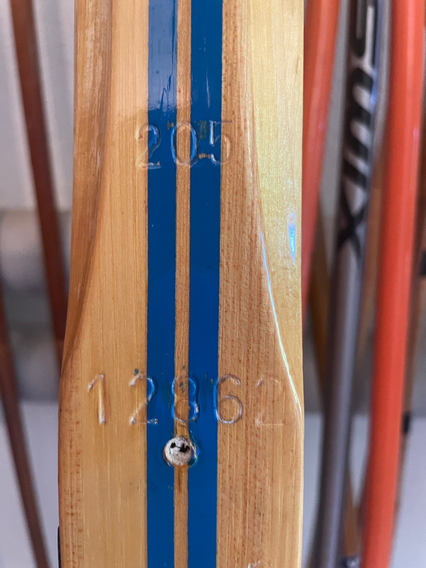 205cm Kongsberg "Spesial Langrenn" Wood Cross-Country Racing Skis - 1970s - Beautiful Condition!!