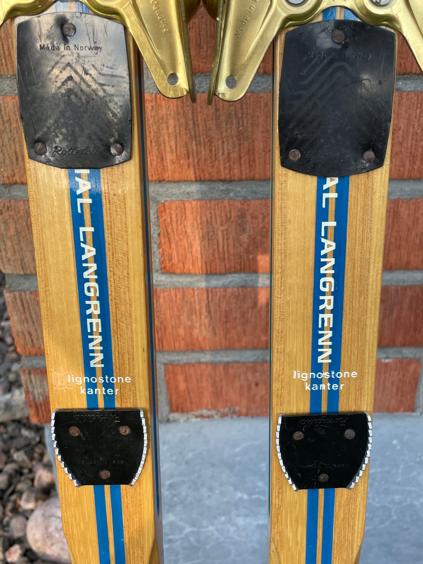 205cm Kongsberg "Spesial Langrenn" Wood Cross-Country Racing Skis - 1970s - Beautiful Condition!!