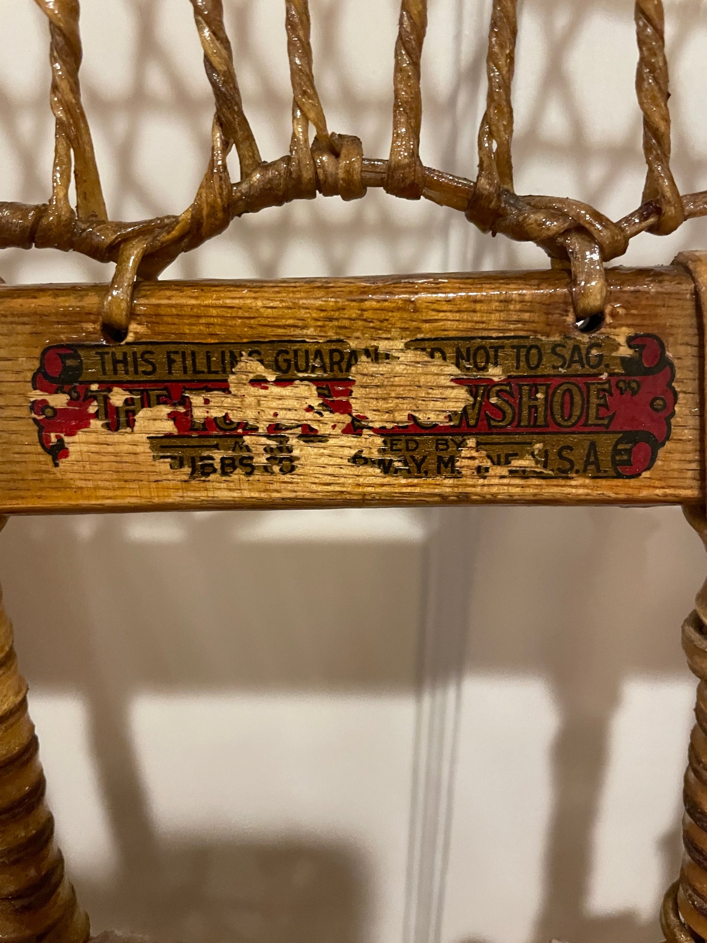 W.H. Tubbs Alaskan-Style Snowshoes - Klondike Model No. 76 - 13" x 60" - 100 Years Old!!!