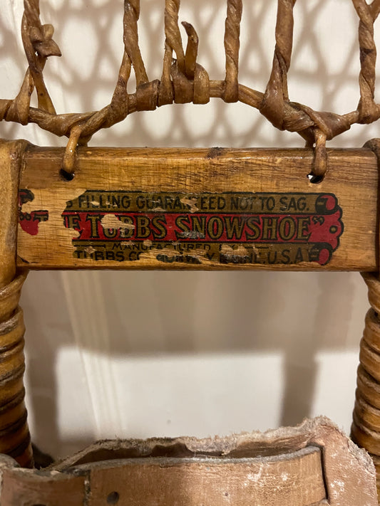 W.H. Tubbs Alaskan-Style Snowshoes - Klondike Model No. 76 - 13" x 60" - 100 Years Old!!!