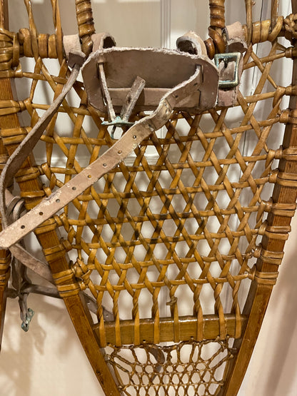 W.H. Tubbs Alaskan-Style Snowshoes - Klondike Model No. 76 - 13" x 60" - 100 Years Old!!!