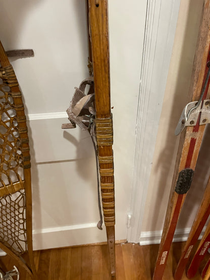 W.H. Tubbs Alaskan-Style Snowshoes - Klondike Model No. 76 - 13" x 60" - 100 Years Old!!!