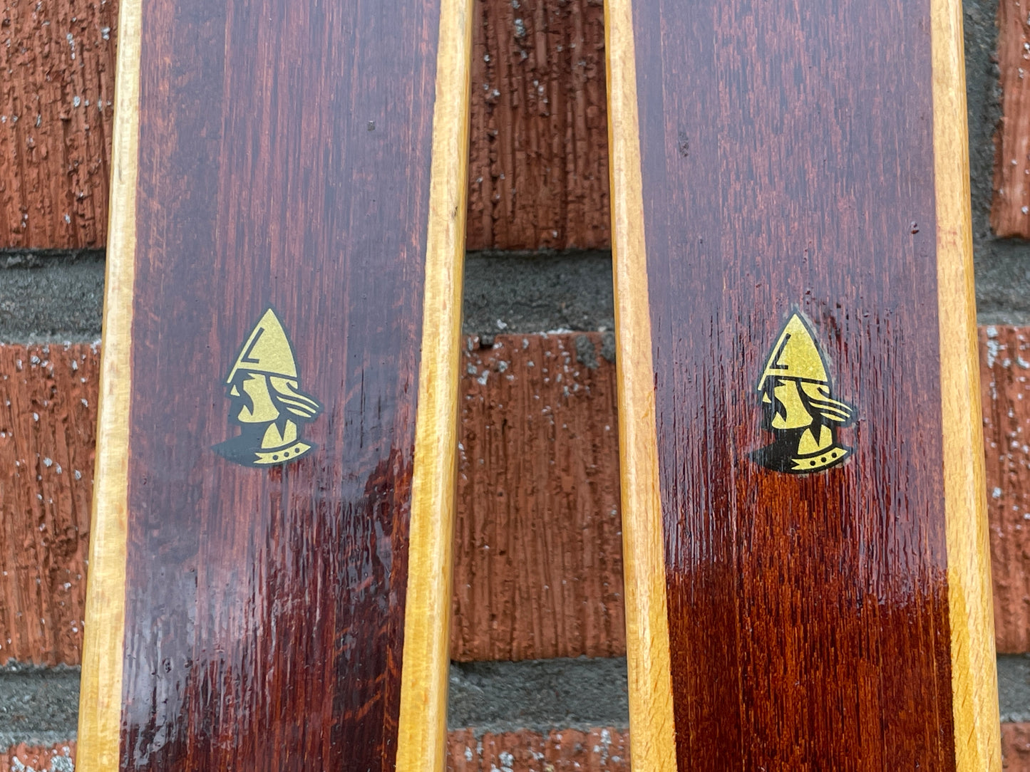 215cm Splitkein Mid-1960s Wood Cross-Country Touring Skis - Great Condition!