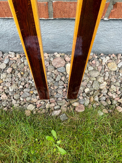 215cm Splitkein Mid-1960s Wood Cross-Country Touring Skis - Great Condition!