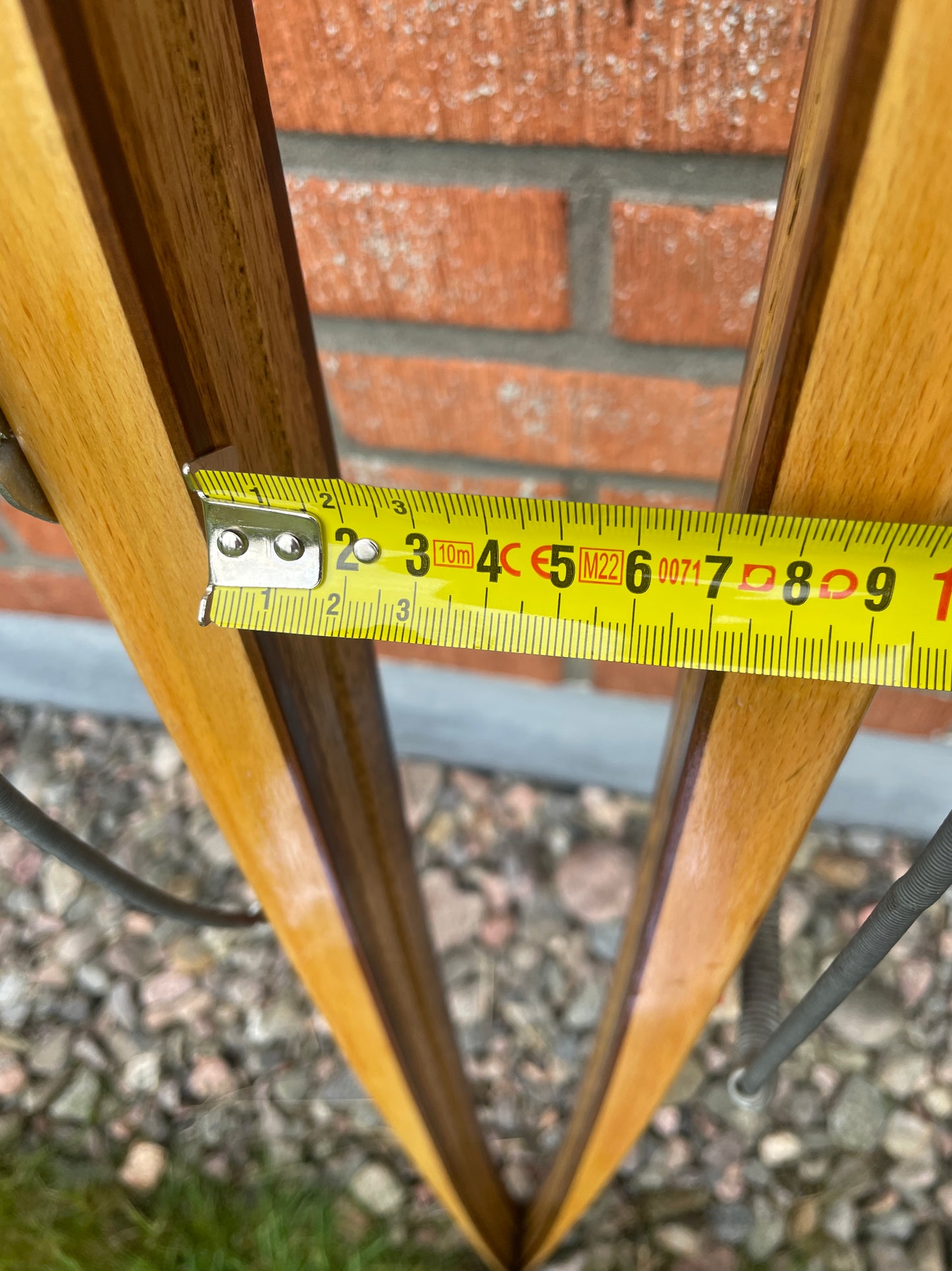 215cm Splitkein Mid-1960s Wood Cross-Country Touring Skis - Great Condition!
