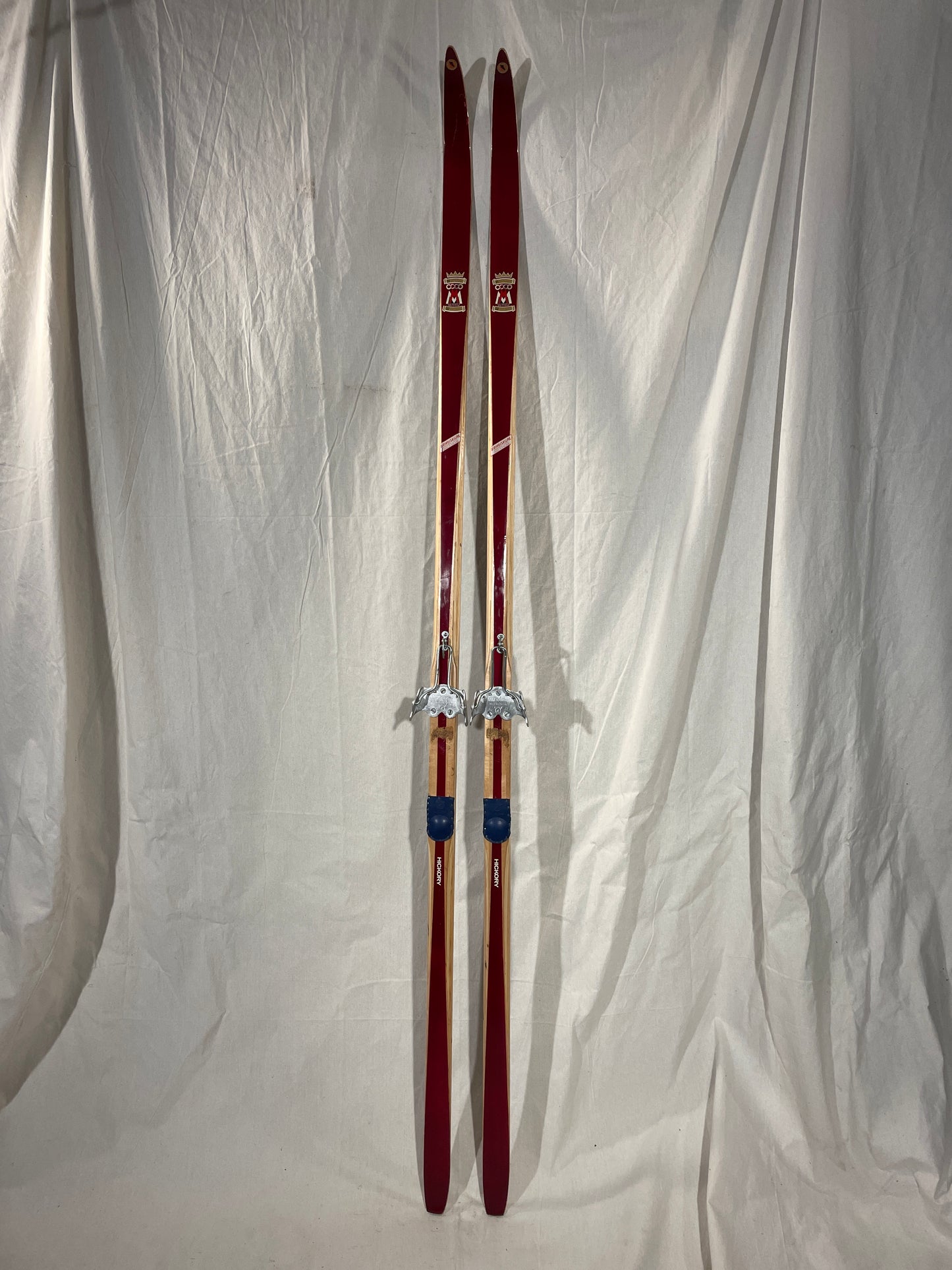 210cm Esko Järvinen "Erikoiskilpa" Wood Cross-Country Racing Skis - late '60s - SUPER LIGHT!!